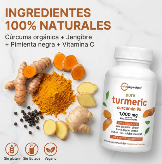 Pure Turmeric Curcumin : Máxima Absorción y Bienestar