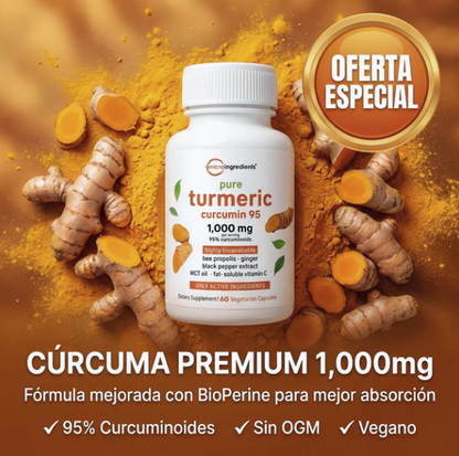 Pure Turmeric Curcumin : Máxima Absorción y Bienestar